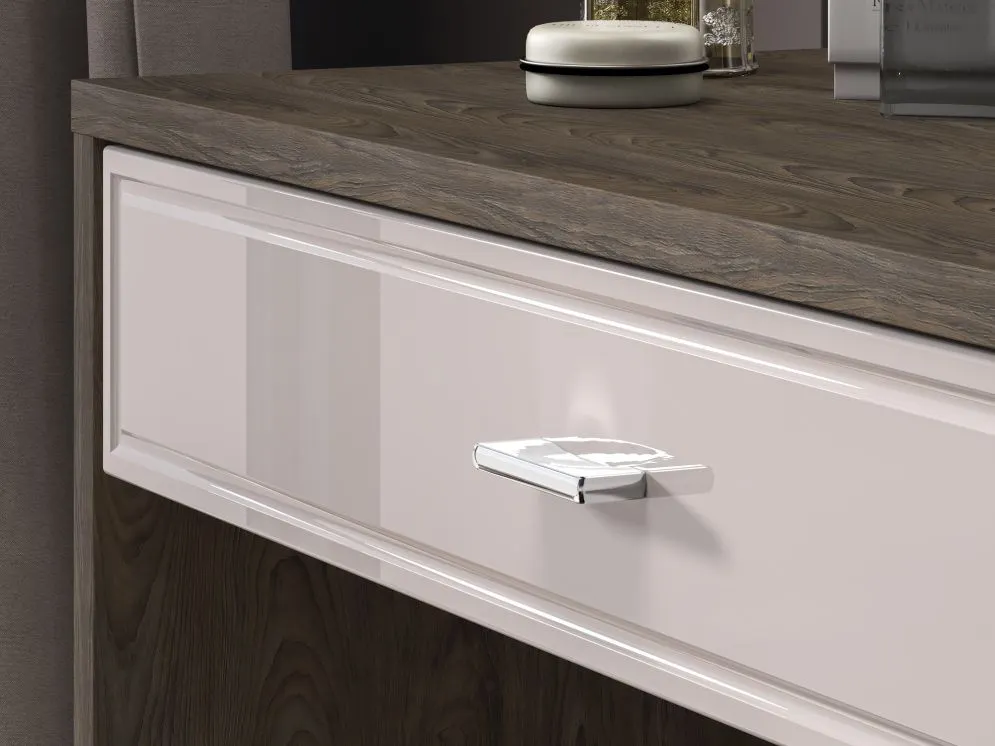 Toaletka ALMA 1S 92cm dąb windmill/kaszmirowa połysk do sypialni I sklep meblowy MIRAT.  kolekcja ALMA