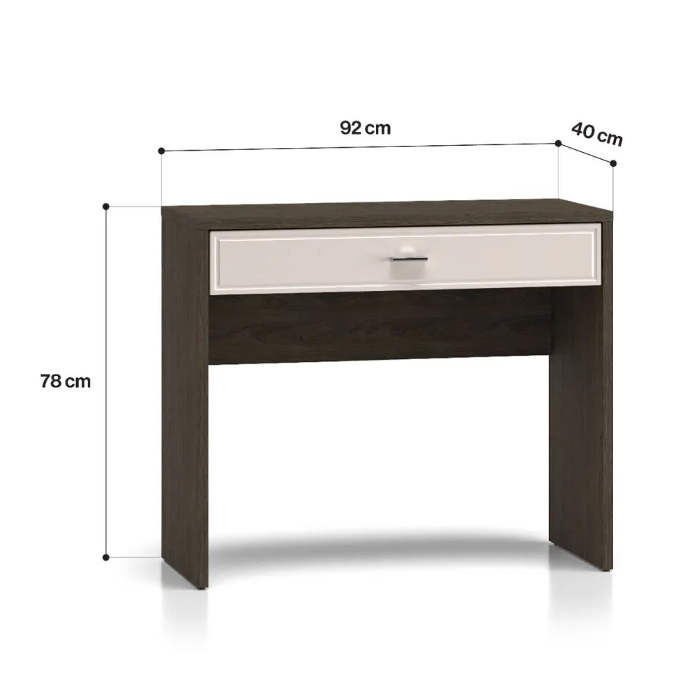 Toaletka ALMA 1S 92cm dąb windmill/kaszmirowa połysk do sypialni I sklep meblowy MIRAT.  kolekcja ALMA