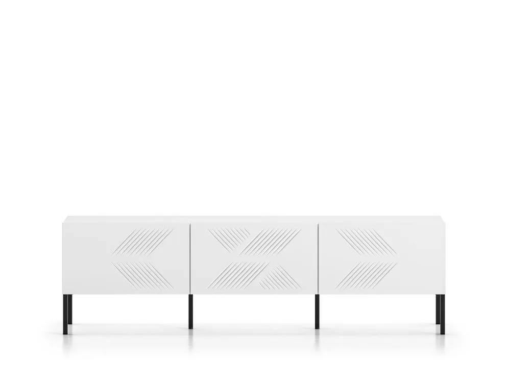 Szafka RTV KLARA biały mat nowoczesna polskiej produkcji I sklep meblowy MIRAT. styl GLAMOUR kolekcja KLARA