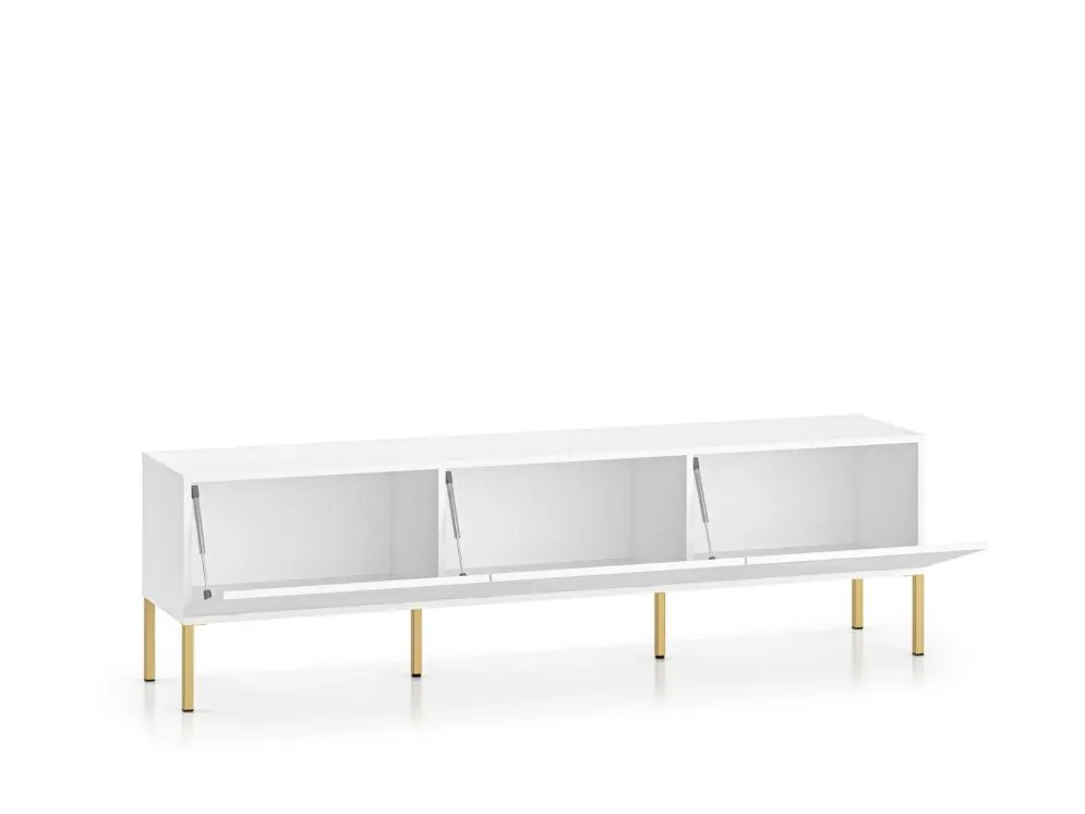 Szafka RTV KLARA biały mat nowoczesna polskiej produkcji I sklep meblowy MIRAT. styl GLAMOUR kolekcja KLARA