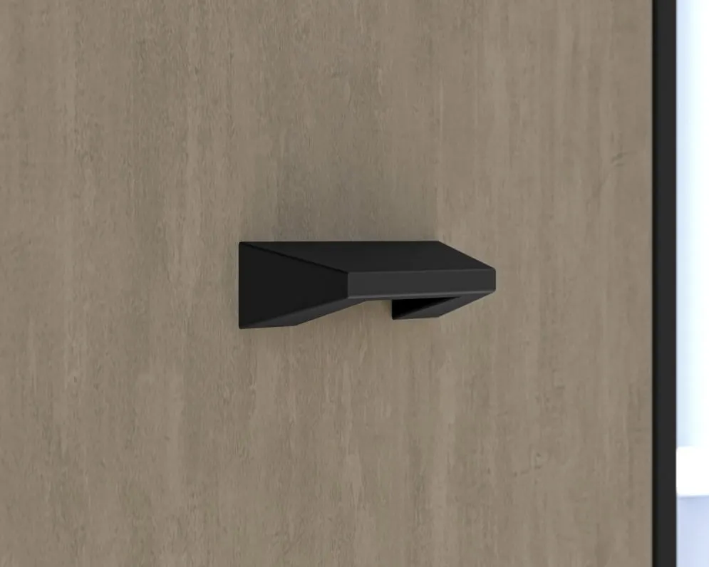 Biurko młodzieżowe COLT 07 dąb złoty craft/czarne I sklep meblowy MIRAT. styl LOFT kolekcja COLT