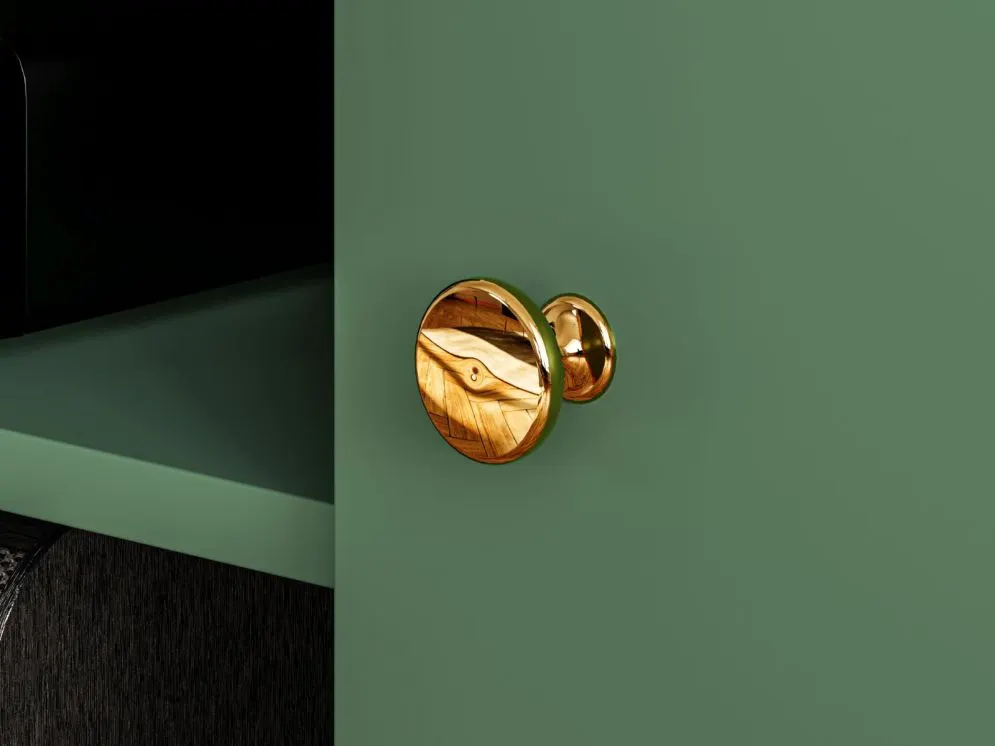 Szafka RTV GRIN 160 zielona na złotych metalowych nogach I sklep meblowy MIRAT. styl GLAMOUR kolekcja GRIN