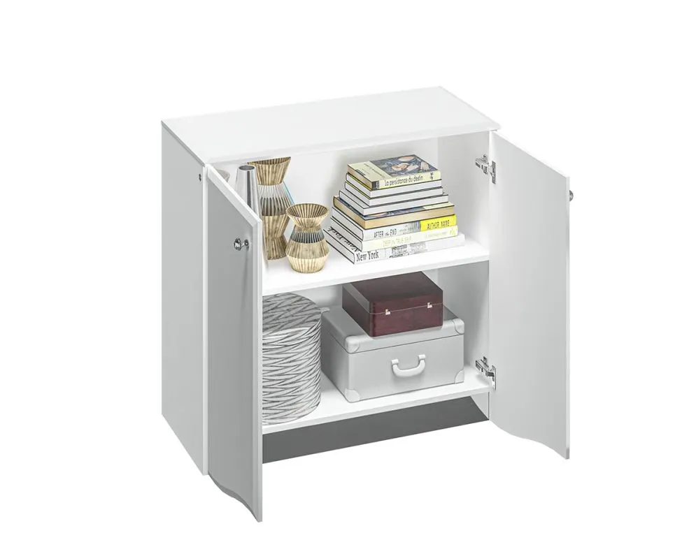 Komoda GLAMOUR 09 2D 90cm biały połysk I sklep meblowy MIRAT. styl GLAMOUR kolekcja GLAMOUR