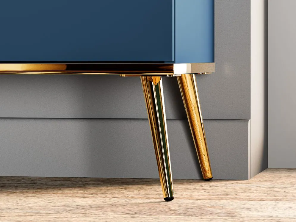 Szafka RTV BLU 160 granatowa w stylu glamour I sklep meblowy MIRAT. styl GLAMOUR kolekcja BLU