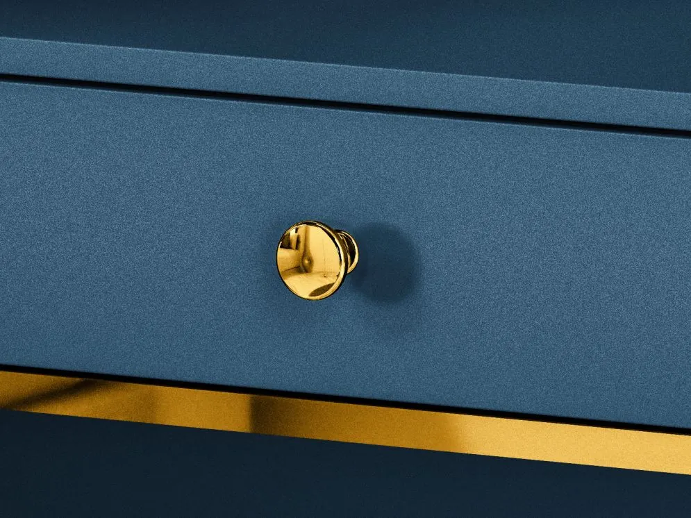 Toaletka BLU granatowa na kosmetyki do sypialni I sklep meblowy MIRAT. styl GLAMOUR kolekcja BLU