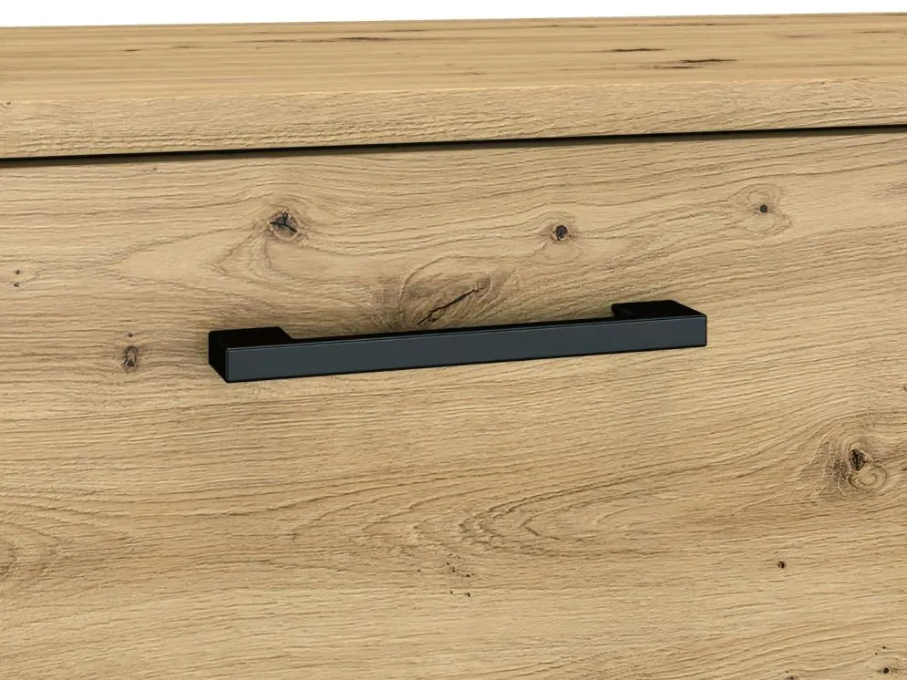 Komoda NIKOLA 3S dąb artisan w stylu loft I sklep meblowy MIRAT. styl LOFT kolekcja NIKOLA