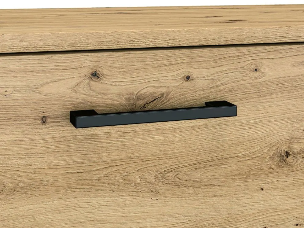 Komoda NIKOLA 2D3S dąb artisan do przedpokoju polskiej produkcji I sklep meblowy MIRAT. styl LOFT kolekcja NIKOLA