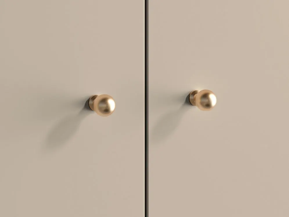 Szafa ELLEN kaszmir dwudrzwiowa z frezowanymi frontami I sklep meblowy MIRAT. styl GLAMOUR, RYFLOWANY