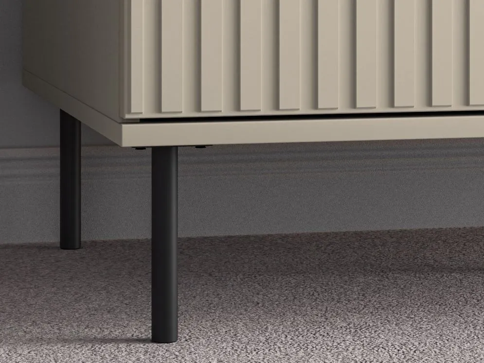 Szafa ELLEN kaszmir dwudrzwiowa z frezowanymi frontami I sklep meblowy MIRAT. styl GLAMOUR, RYFLOWANY