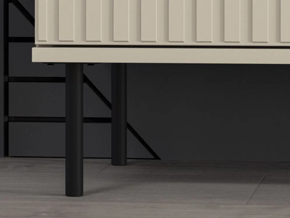 Szafka RTV ELLEN 160 kaszmir w stylu glamour I sklep meblowy MIRAT. styl GLAMOUR, RYFLOWANY kolekcja ELLEN