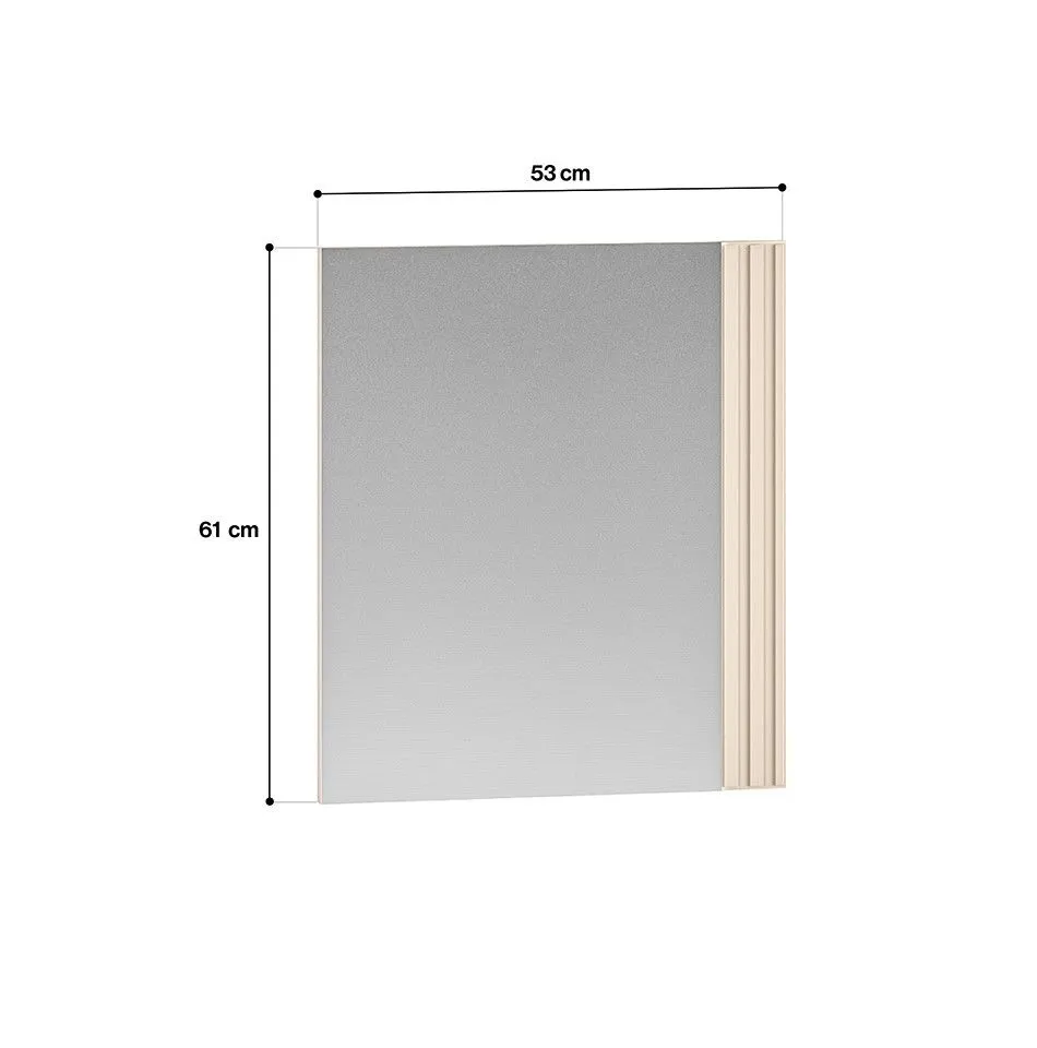 Lustro prostokątne ELLEN kaszmir 61x53 na ścianę I sklep meblowy MIRAT.  kolekcja ELLEN