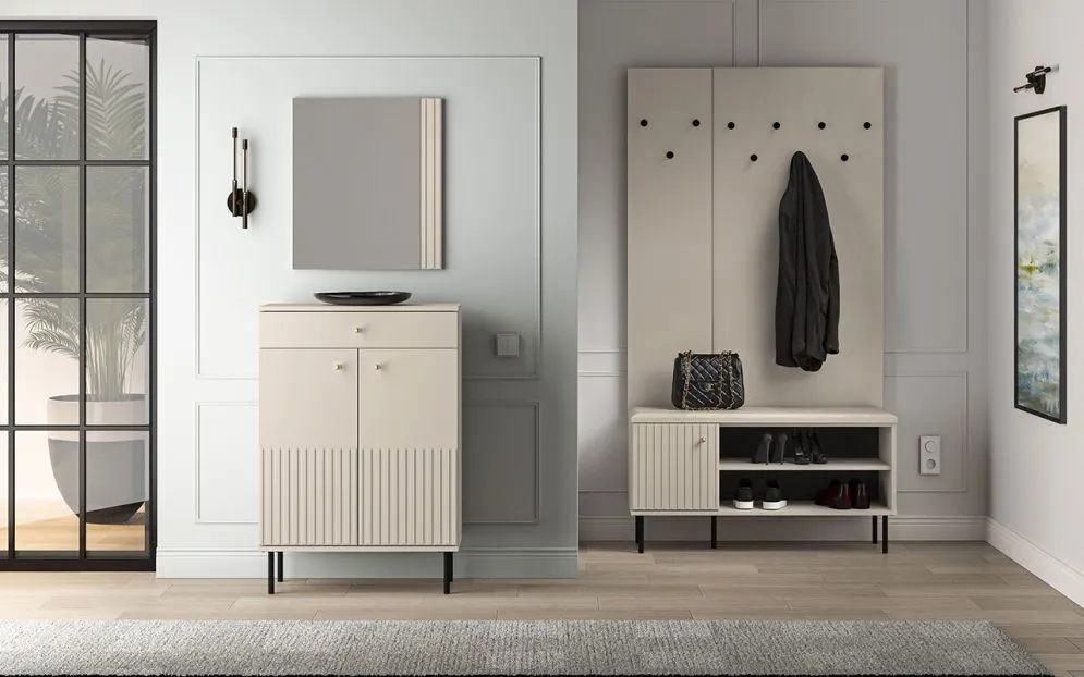 Lustro prostokątne ELLEN kaszmir 61x53 na ścianę I sklep meblowy MIRAT.  kolekcja ELLEN