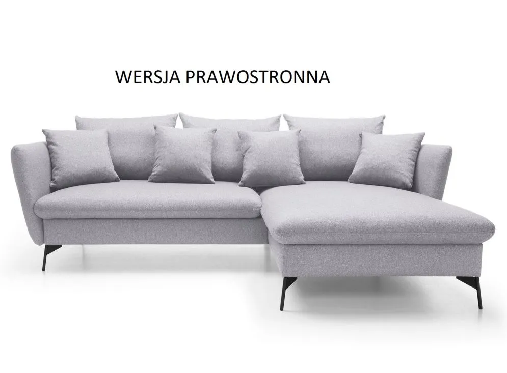 Narożnik z funkcją spania LINDA szary do salonu I sklep meblowy MIRAT.