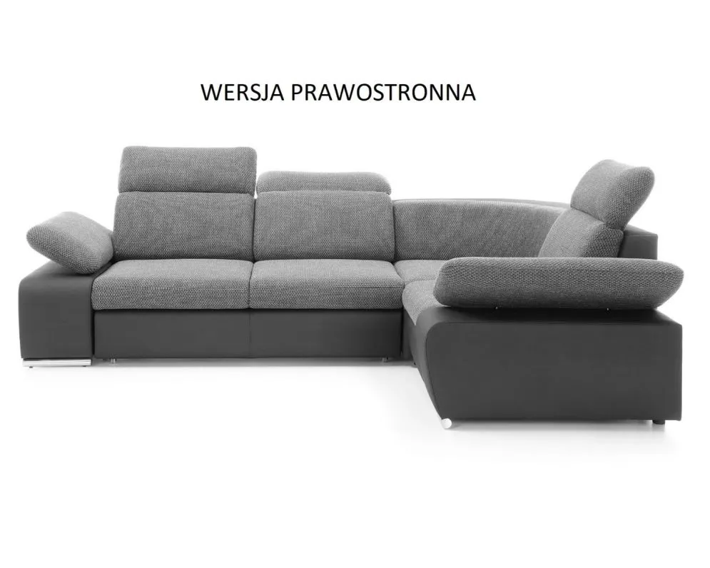 Narożnik z funkcją spania DAKOTA MINI szary/grafitowy prawy/lewy I sklep meblowy MIRAT.