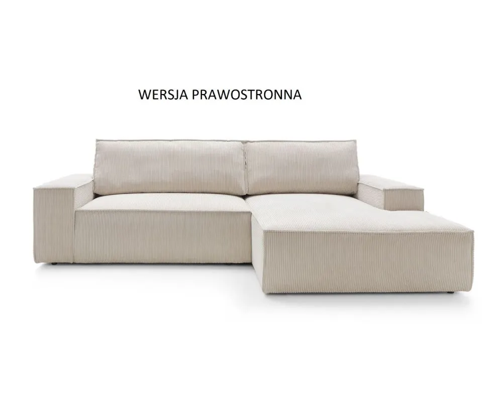 Narożnik z funkcją spania FELICIA M kremowy prawy/lewy I sklep meblowy MIRAT.