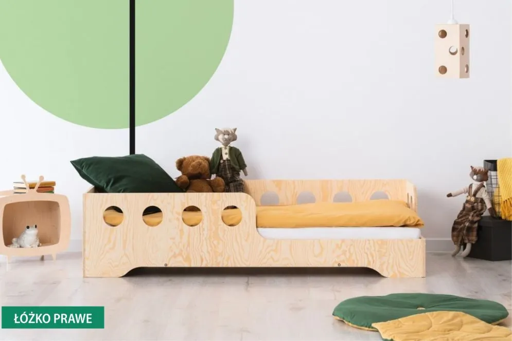 Łóżko dziecięce KIKI 5 90x200 sosna jednoosobowe | MIRAT. w stylu kolekcja