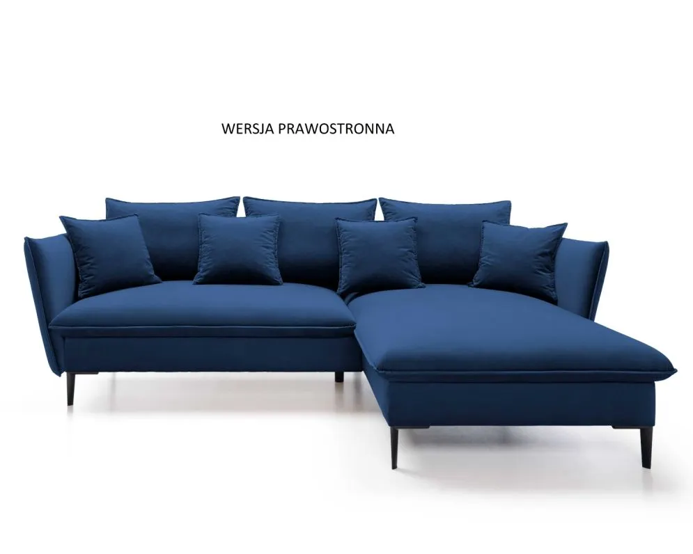 Narożnik z funkcją spania BOSS granatowy do salonu I sklep meblowy MIRAT.