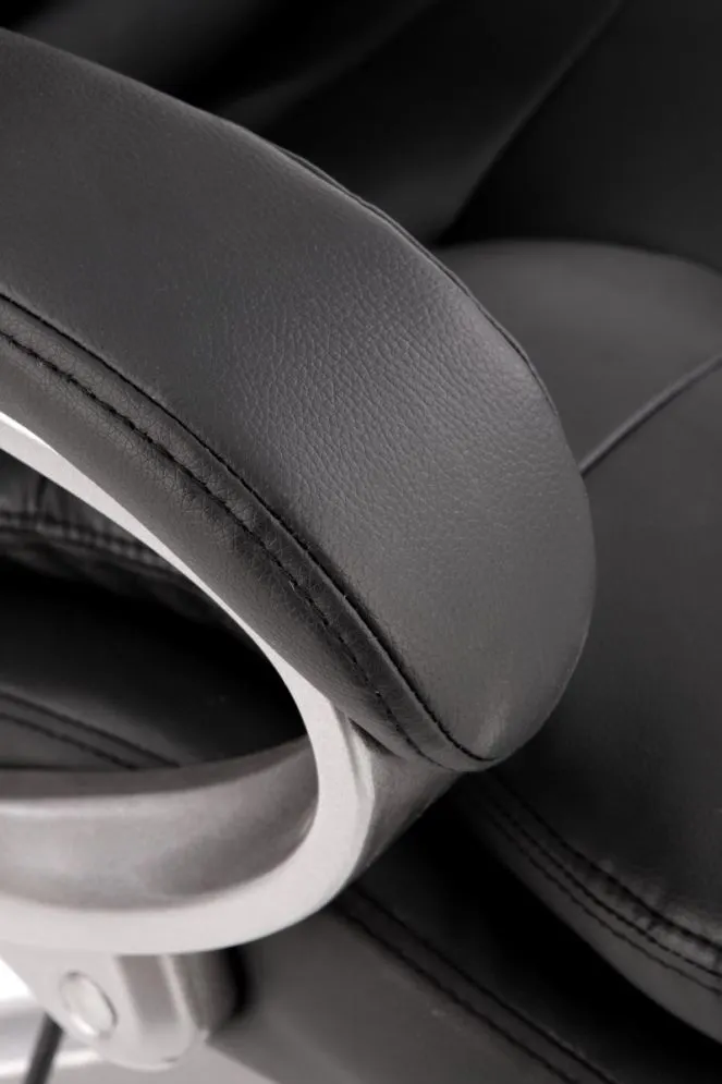 Fotel biurowy PRESTON czarny z ekoskóry | MIRAT.