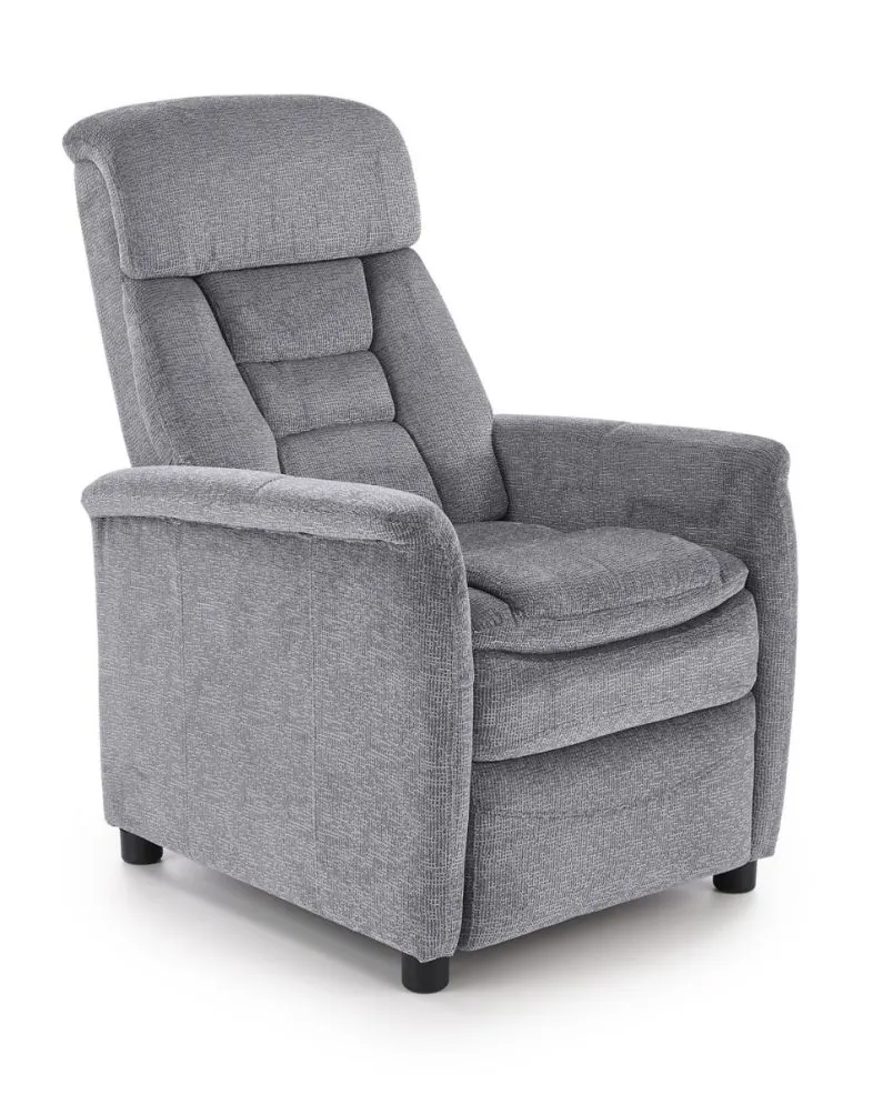 Fotel rozkładany JORDAN szary z podnóżkiem I sklep meblowy MIRAT.