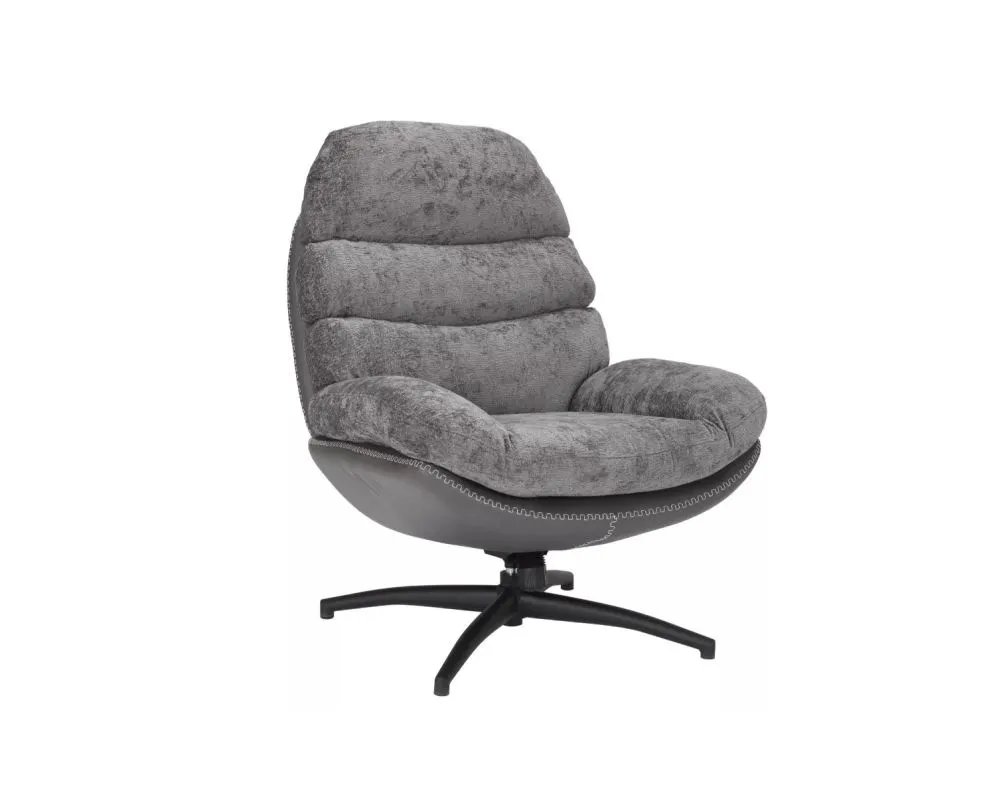 Fotel tapicerowany GISELLE szary I sklep meblowy MIRAT. styl SKANDYNAWSKI