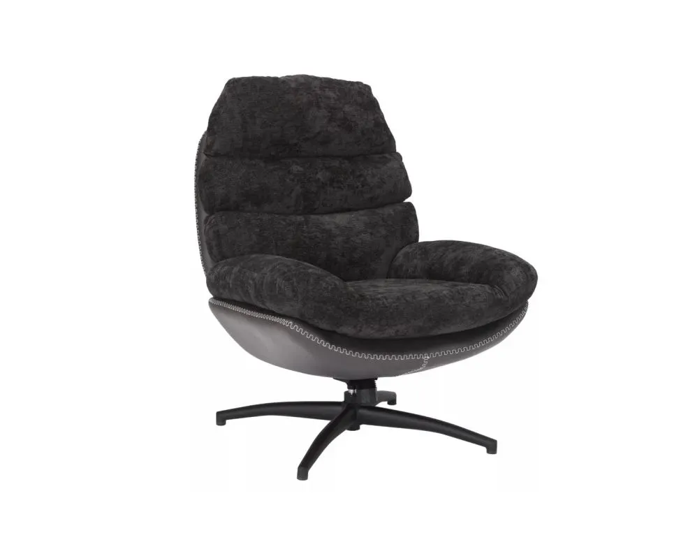 Fotel tapicerowany GISELLE czarny I sklep meblowy MIRAT.