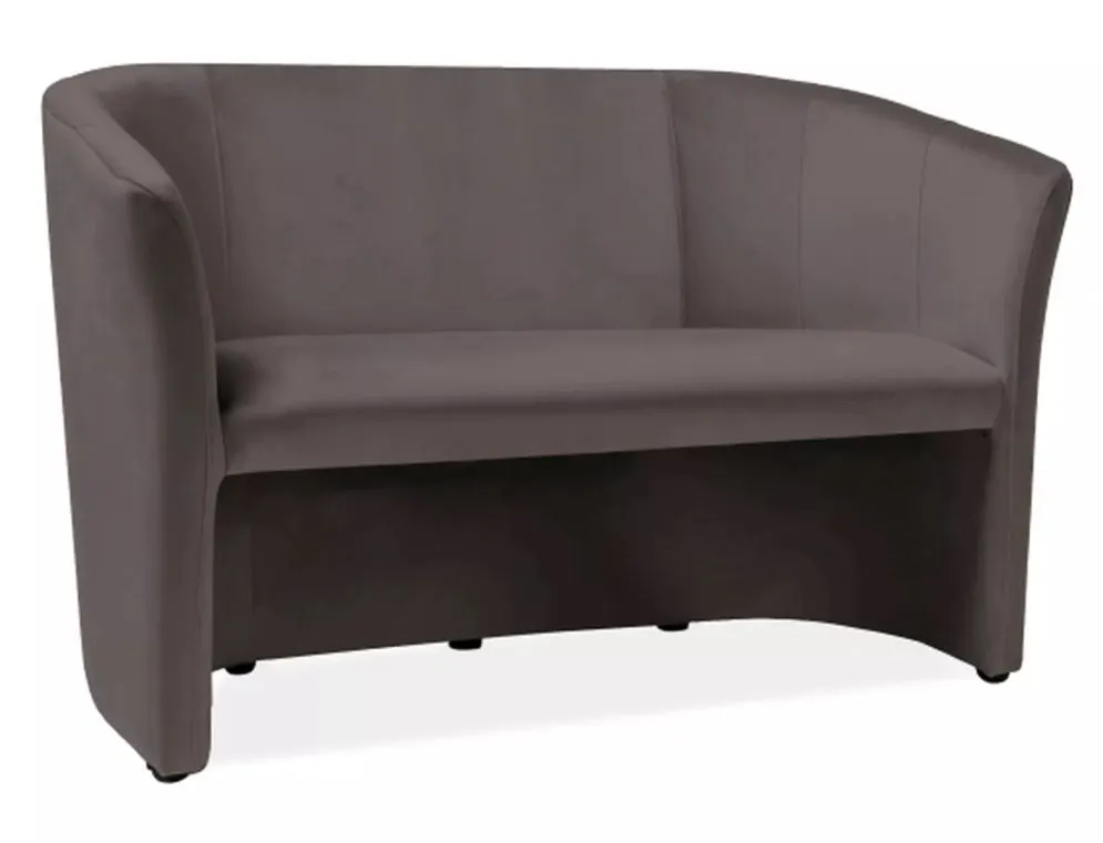 Szara sofa do poczekalni TM-2 Velvet | MIRAT  kolekcja TM