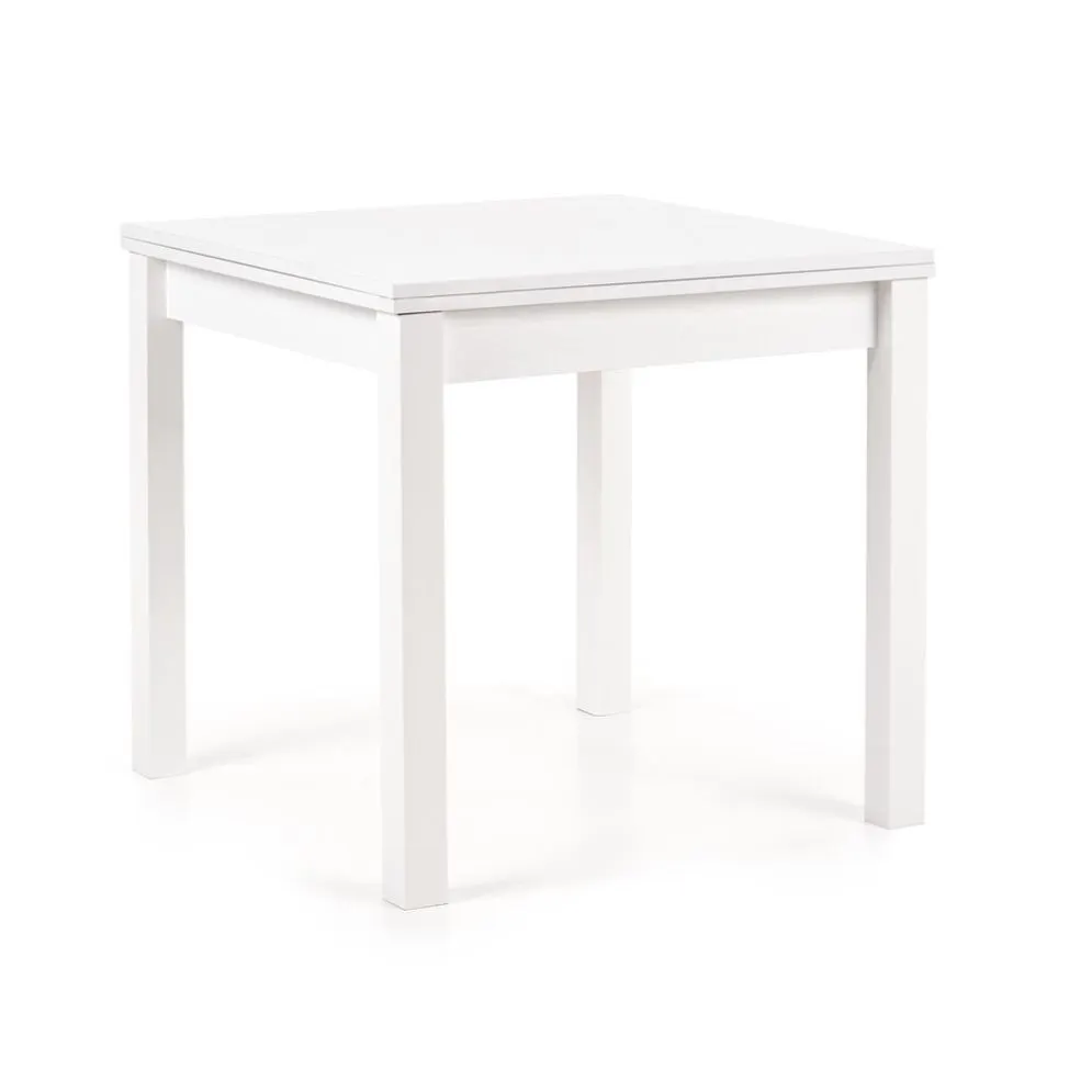 Stół GRACJAN 80(160)x80 biały rozkładany do jadalni | MIRAT.