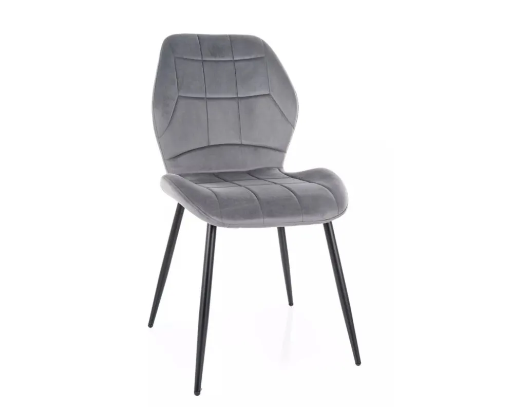 Krzesło JAKE VELVET szare I sklep meblowy MIRAT. styl GLAMOUR