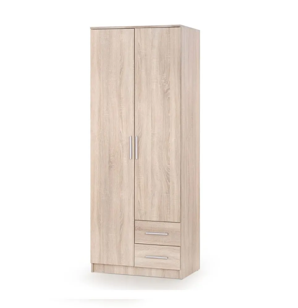 Szafa dwudrzwiowa LIMA S-2 80cm dąb sonoma z półkami I sklep meblowy MIRAT. styl SKANDYNAWSKI kolekcja LIMA