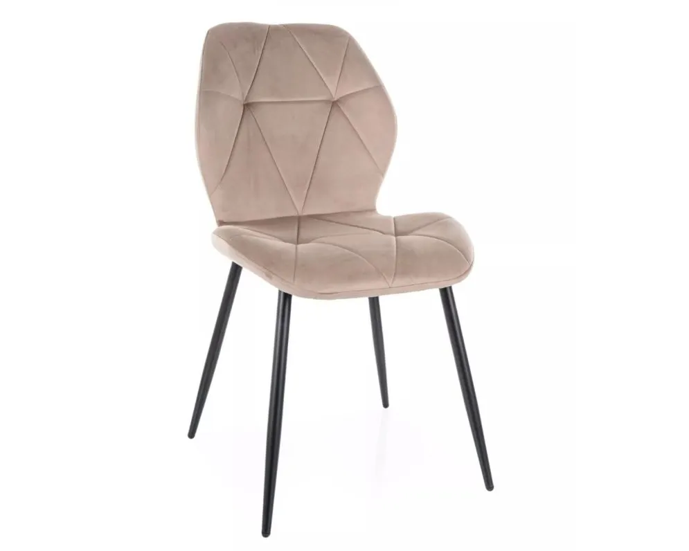 Krzesło RICK VELVET ciemnobeżowe I sklep meblowy MIRAT. styl GLAMOUR