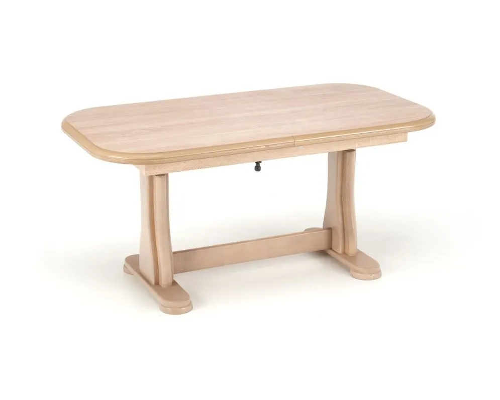 Ława rozkładana podnoszona TYMON 2 dąb sonoma na drewnianych nogach I sklep meblowy MIRAT.