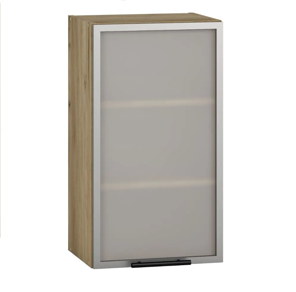 Szafka kuchenna przeszklona 40 VENTO GV-40/72 dąb craft prawa z półkami I sklep meblowy MIRAT.  kolekcja VENTO