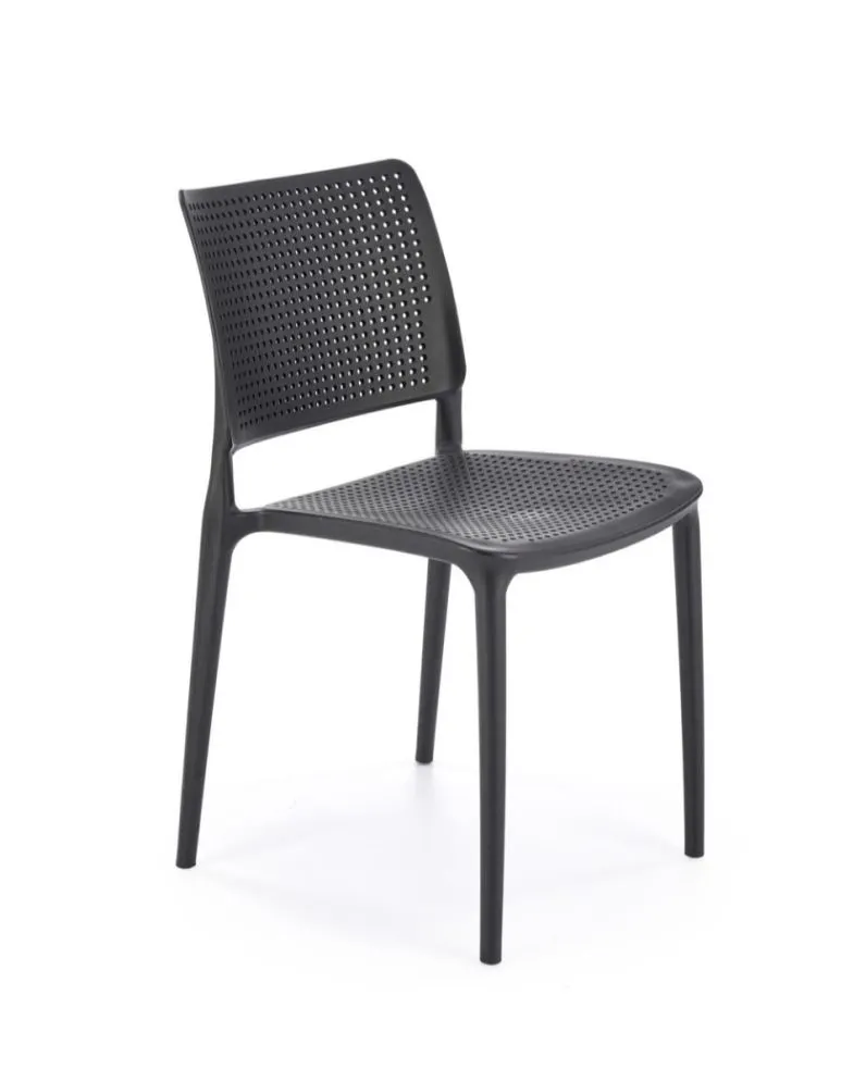 Krzesło K514 czarne sztaplowane I sklep meblowy MIRAT.