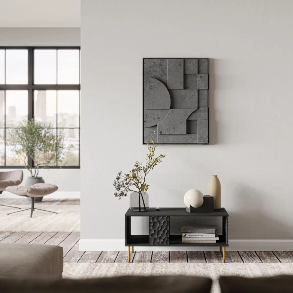 Stolik kawowy BULLET LAW-1 92x50 czarny I sklep meblowy MIRAT.  kolekcja BULLET