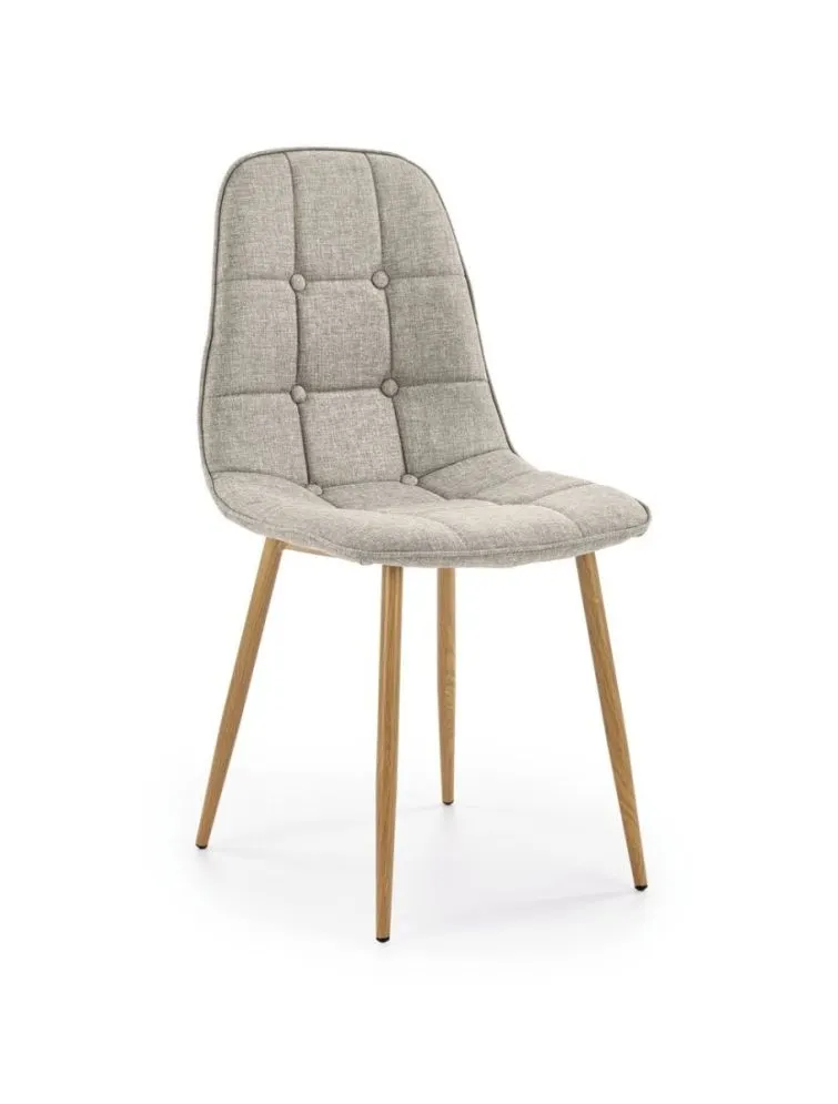 Krzesło tapicerowane K316 beżowe w stylu skandynawskim I sklep meblowy MIRAT.