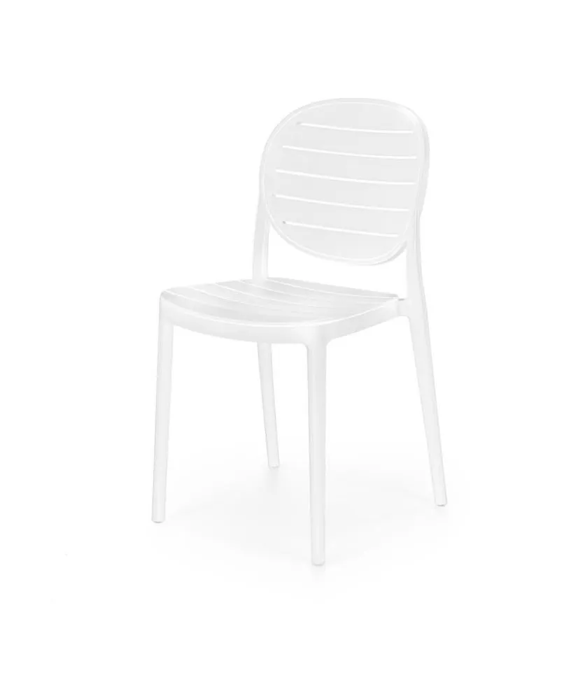 Krzesło K529 białe do ogrodu I sklep meblowy MIRAT. styl SKANDYNAWSKI