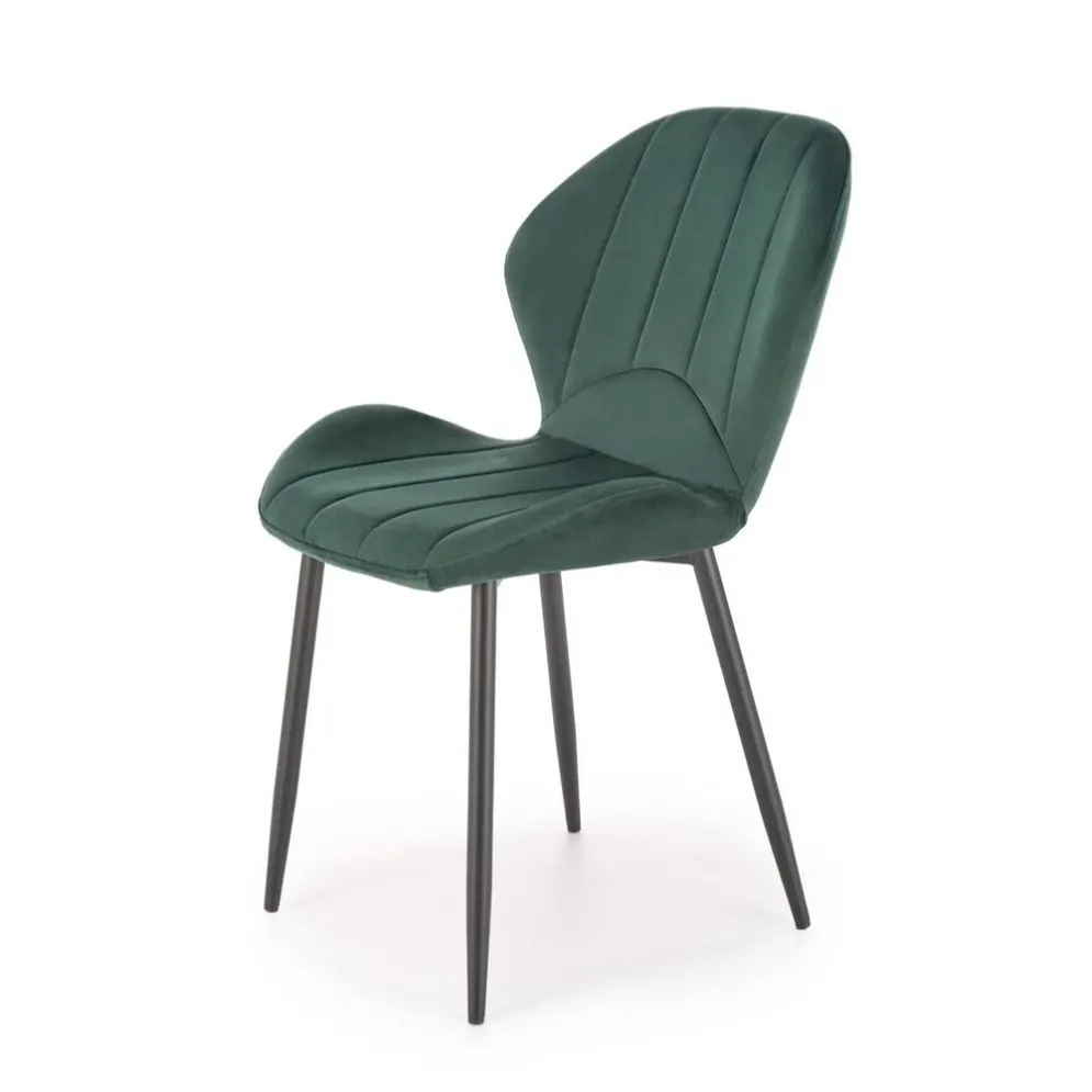 Krzesło tapicerowane K538 VELVET zielone glamour I sklep meblowy MIRAT. styl GLAMOUR, LOFT