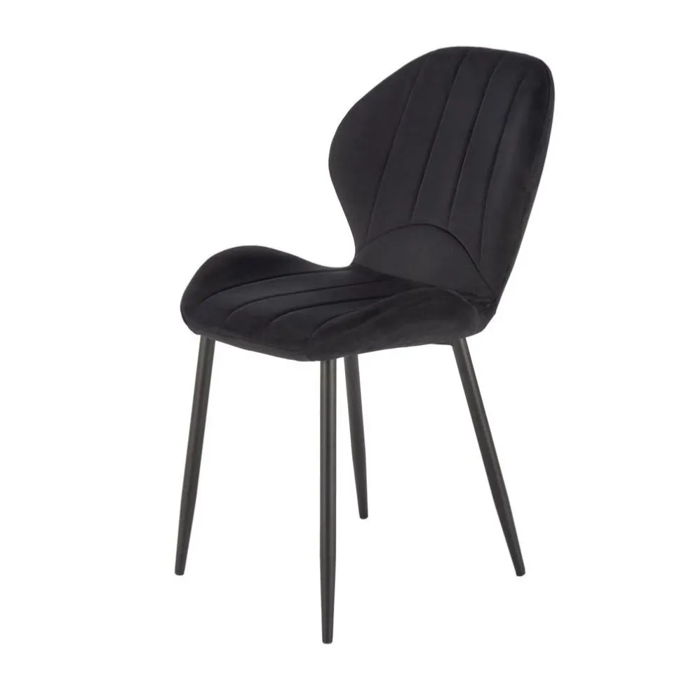 Krzesło tapicerowane K538 VELVET czarne loftowe I sklep meblowy MIRAT. styl GLAMOUR, LOFT