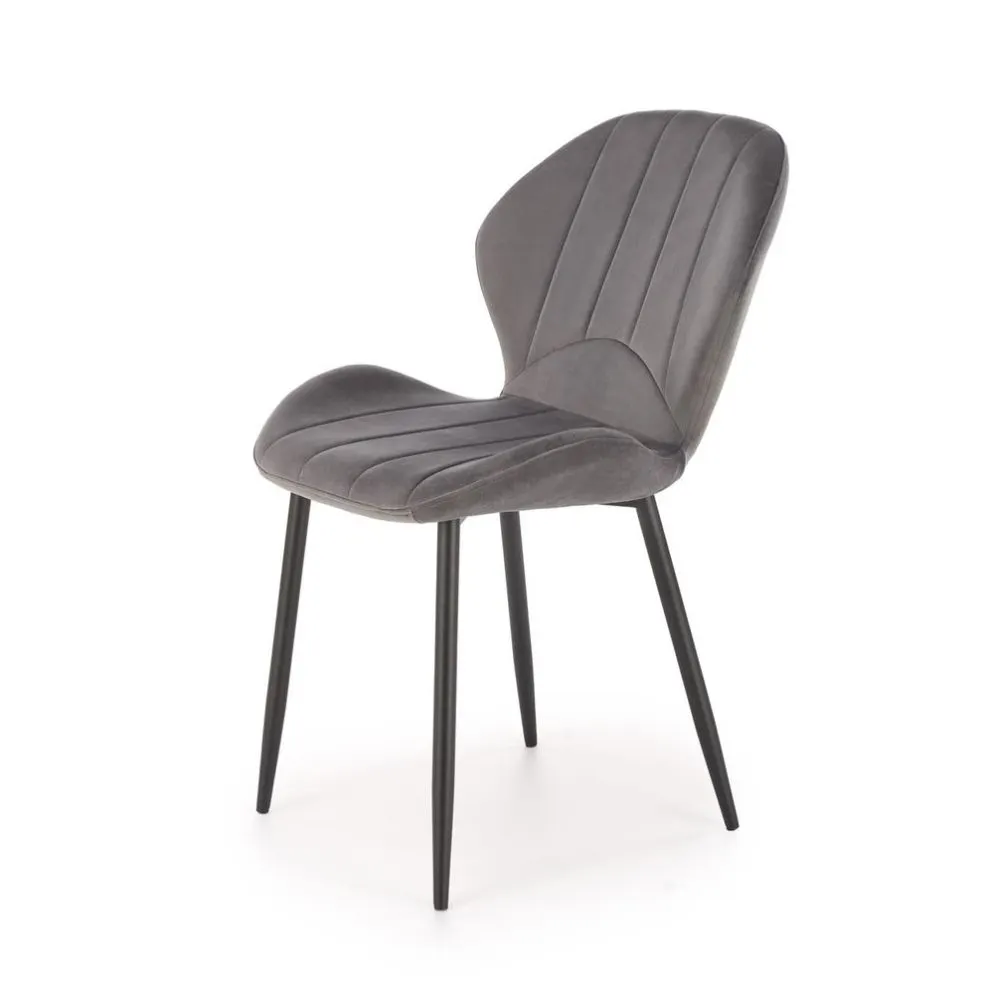 Krzesło tapicerowane K538 VELVET szare do jadalni I sklep meblowy MIRAT. styl GLAMOUR, LOFT