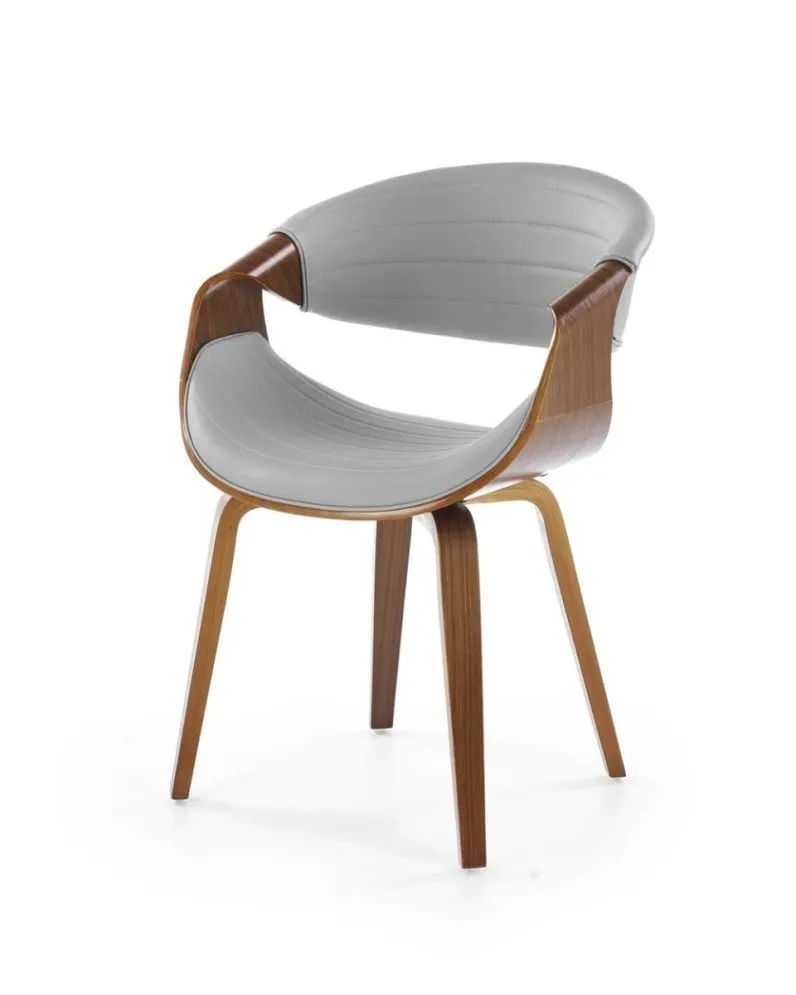 Krzesło K544 szare/orzech gięte I sklep meblowy MIRAT.