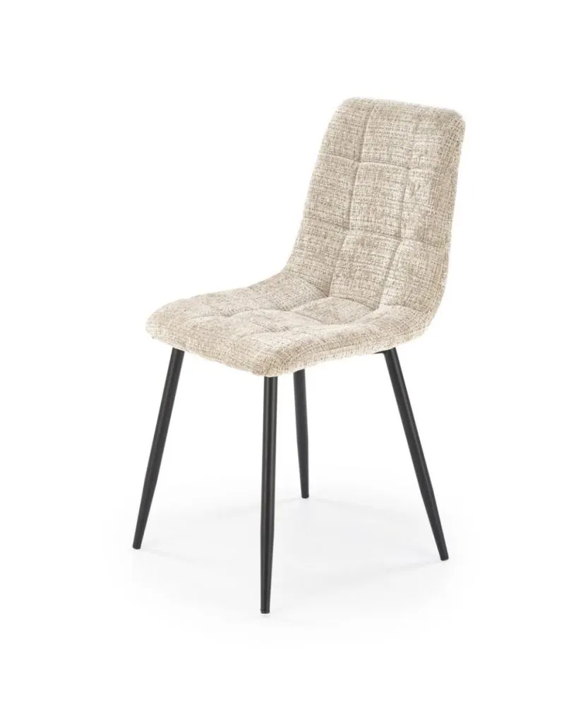 Krzesło tapicerowane K547 beżowe pikowane I sklep meblowy MIRAT. styl LOFT