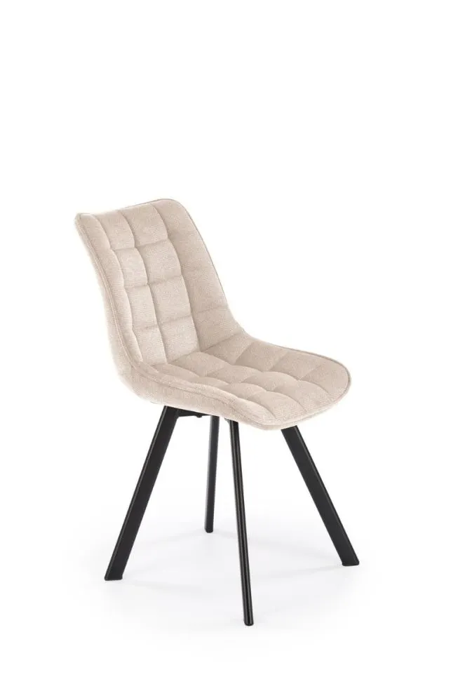 Krzesło tapicerowane K549 beżowe na metalowych nogach I sklep meblowy MIRAT. styl LOFT