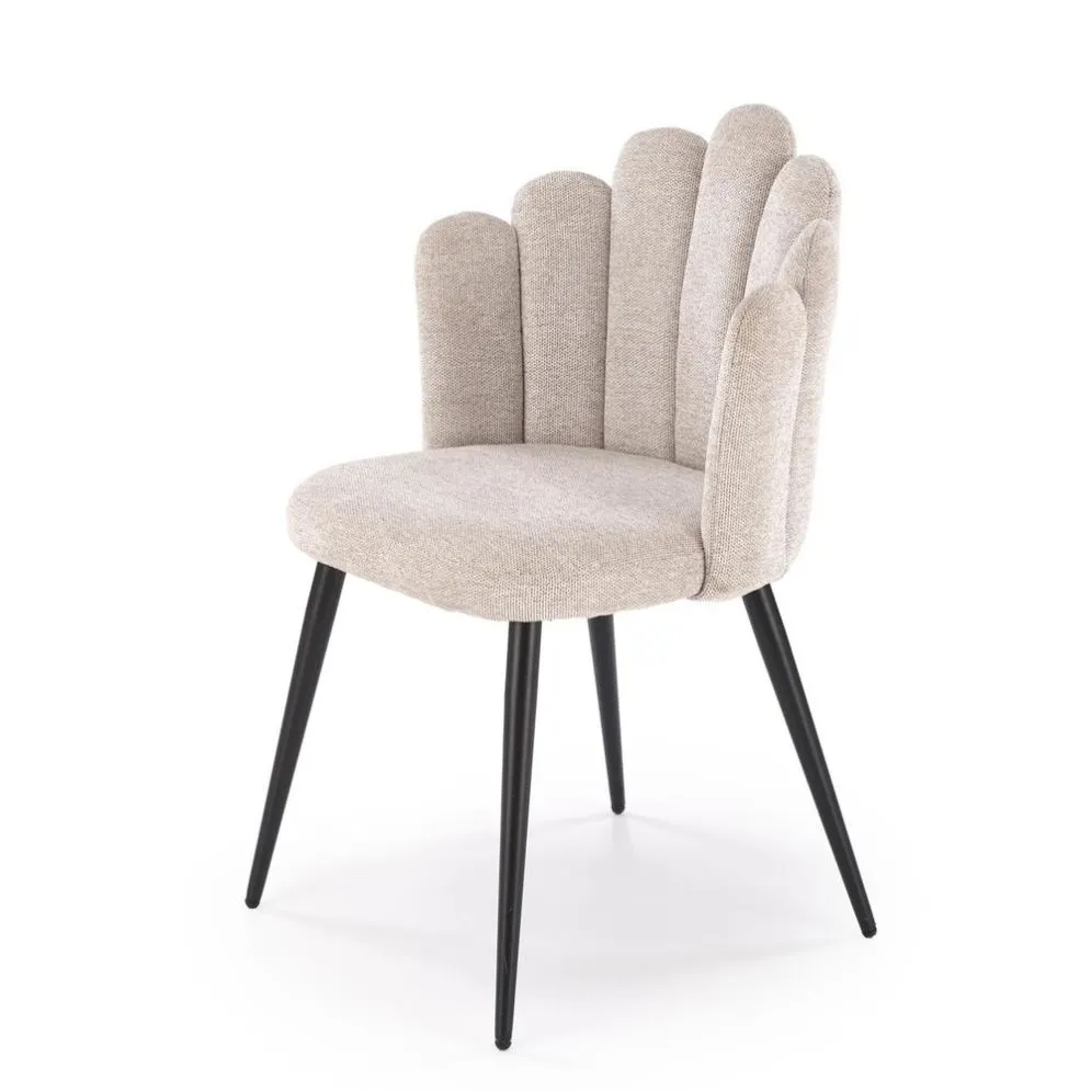 Krzesło tapicerowane K552 beżowe glamour I sklep meblowy MIRAT. styl GLAMOUR