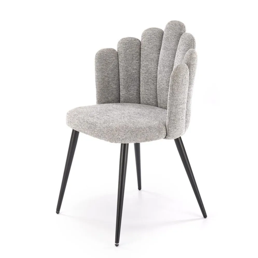 Krzesło tapicerowane K552 szare muszelka I sklep meblowy MIRAT. styl GLAMOUR