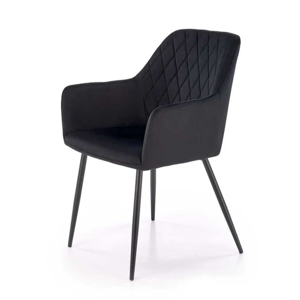 Krzesło tapicerowane K558 VELVET czarne do jadalni I sklep meblowy MIRAT.