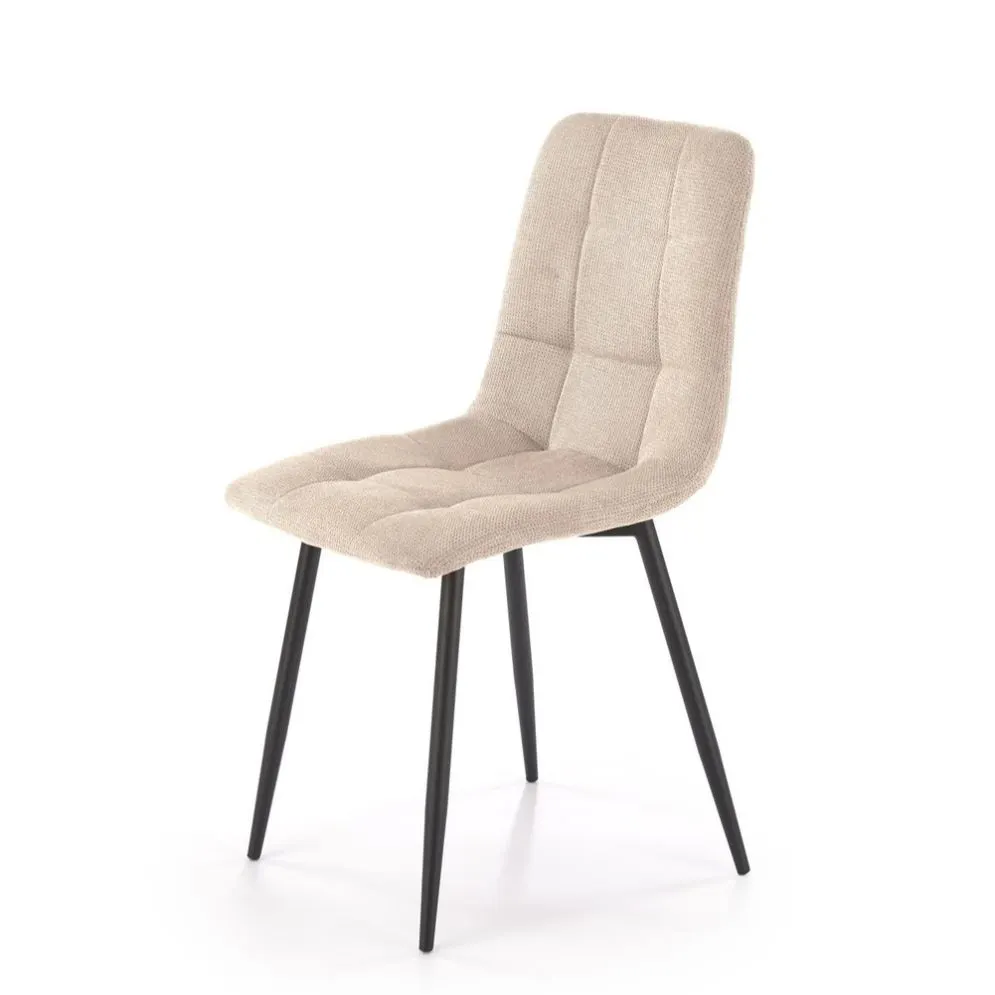 Krzesło tapicerowane K560 beżowe pikowane I sklep meblowy MIRAT. styl LOFT