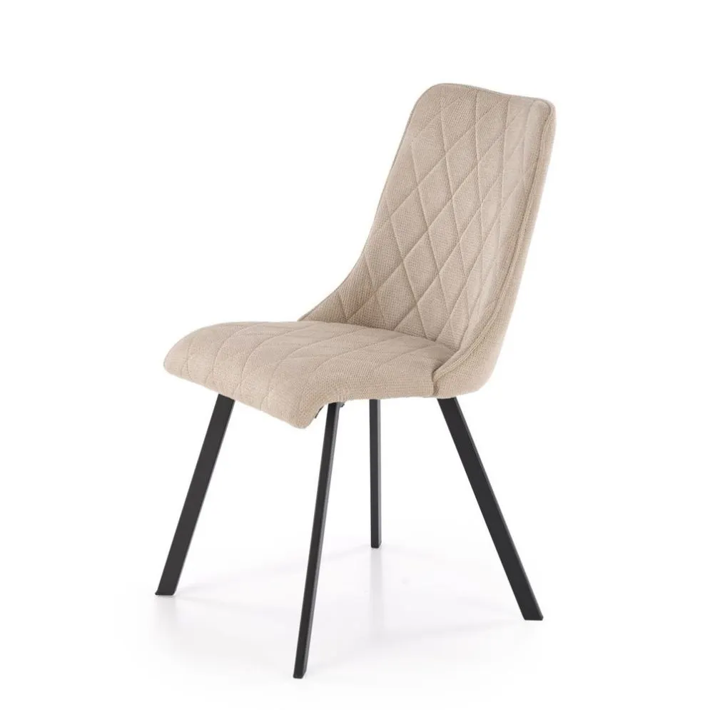 Krzesło tapicerowane K561 beżowe na metalowych nogach I sklep meblowy MIRAT. styl GLAMOUR, LOFT