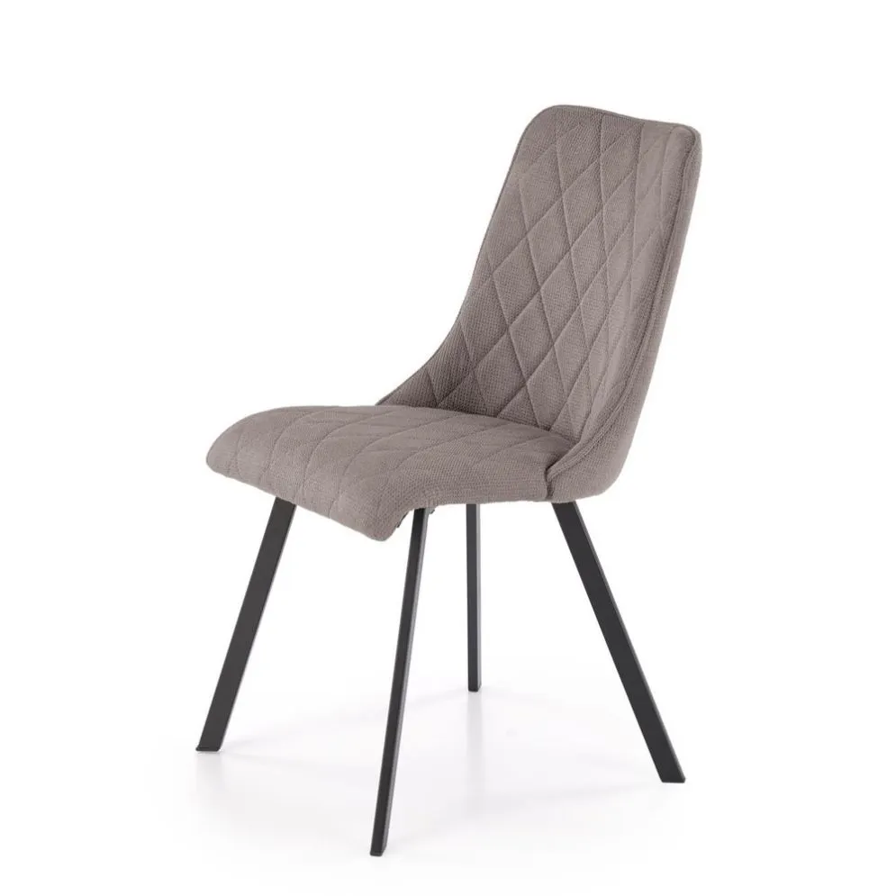 Krzesło tapicerowane K561 szare pikowane I sklep meblowy MIRAT. styl GLAMOUR, LOFT