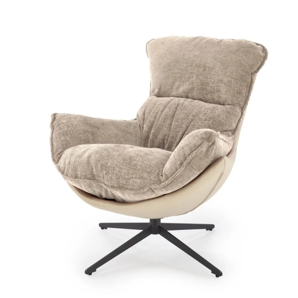 Fotel obrotowy LOBSTER beżowy bez kółek I sklep meblowy MIRAT.