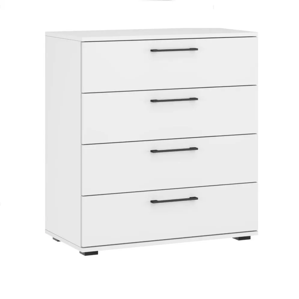 Komoda FLEX KM-1 77cm biała z szufladami I sklep meblowy MIRAT. styl SKANDYNAWSKI kolekcja FLEX HALMAR